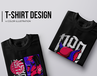 T-shirt Design 4 color