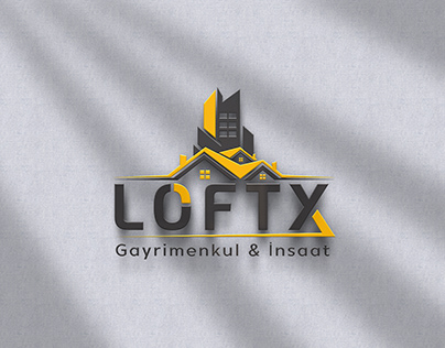 Loftx Real Estate Construction Logo Design