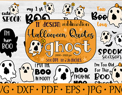 Halloween ghost quotes Clipart