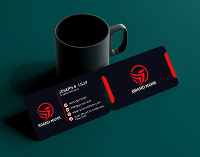 Professional, modern, minimalist business card design.