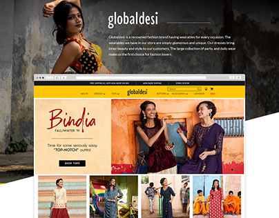 Global Desi Ecommerce Website Design