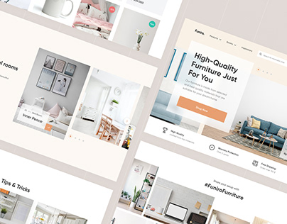 Project thumbnail - Funiro - Landing Page for furniture shop
