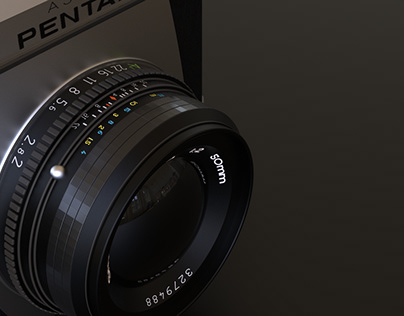 PENTAX K1000 Camera - Modeling & Rendering