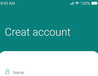 Create Account app