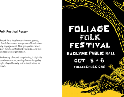 Folk Foliage Festival Poster