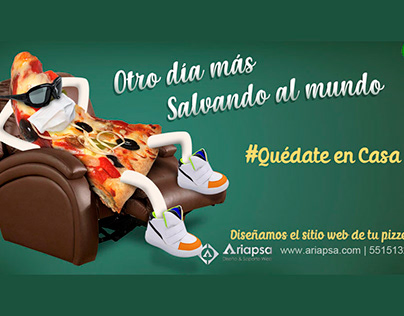 Campaña Diseño Sitio Web para Pizzerías Ariapsa México