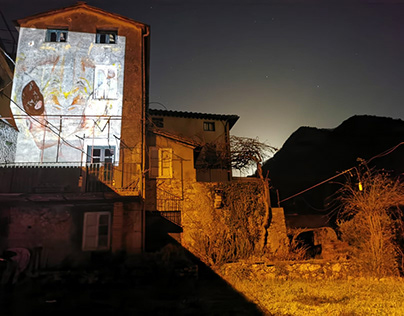 Outdoor projection on the buildings (2021)