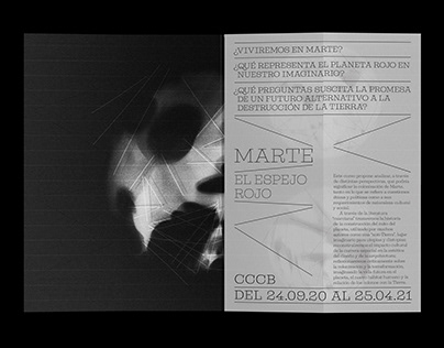 MARTE, EL ESPEJO ROJO, CCCB - Brochure