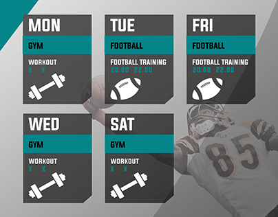 My sport schedule