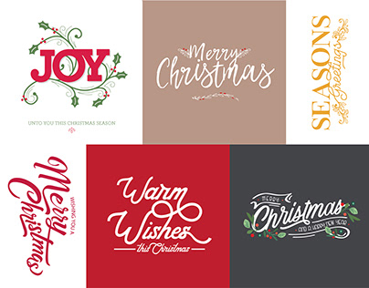 Christmas Greeting Typography