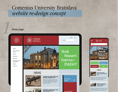 Comenius University Bratislava re-design concept