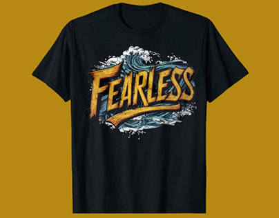 Fearless Surfing Vector T-shirt Design