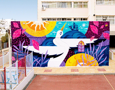 Stork's Journey Mural