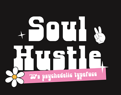 Project thumbnail - Soul Hustle – 1970s Psychedelic Font