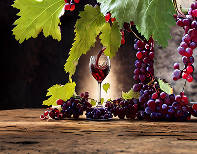 "Aroma Waltz: The Artistry of Wine and Grapes"
