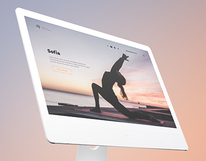 Landing page for yoga coach