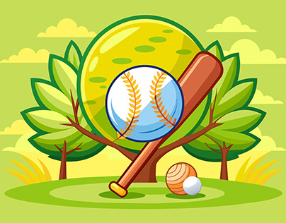 baseball sport background is tree