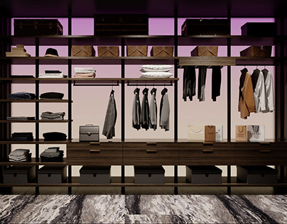 Wardrobe room in Moscow city
