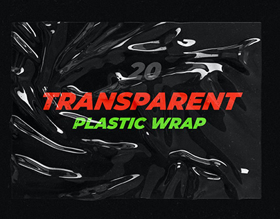 Transparent Plastic Wrap Texture Mock-Up
