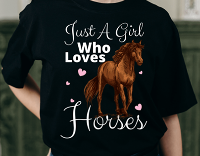 Just A Girl Who Loves Horses Tshirt