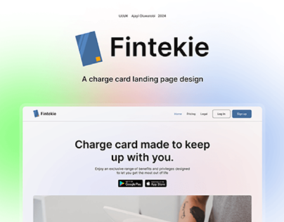 Project thumbnail - Fintekie: A fintech landing page design