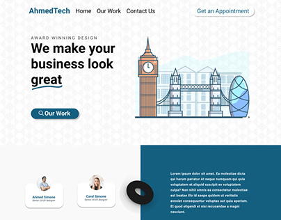 AhmedTech UI Design using Figma