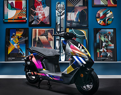 AE8 ART | Livery for sporty electric scooter