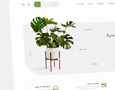 Website design • plant shop