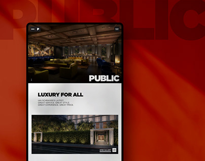 Public Hotel - Teaser & Website