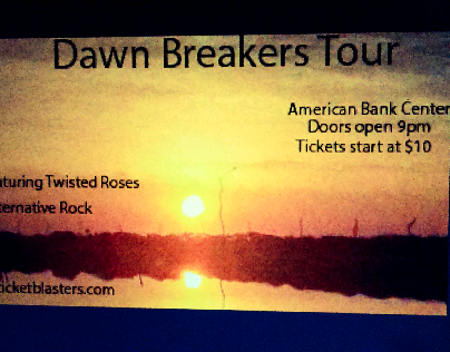 Dawn Breakers concert poster