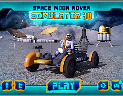 Space Moon rover Game UI