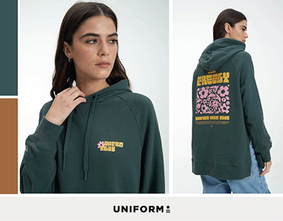 Uniform print design ~ Winter 24 ~ Lucy hoodie