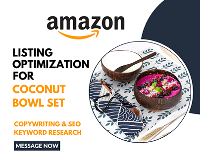 Amazon Listing Optimization For Coconut Bowl Set
