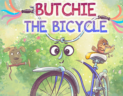 Illustrations for children's book Butchie the Bicycle