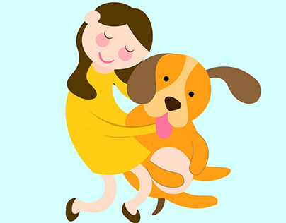 Pet love Illustration using adobe illustrator