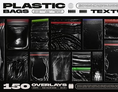 150 Plastic Bags Texture