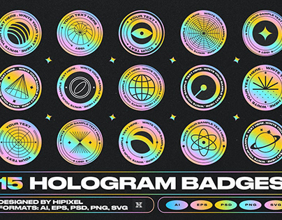 15 Hologram Badges