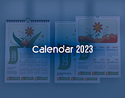 2023 Calendar Design, Illustrated Calendar Design