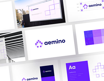 aemino logo branding design