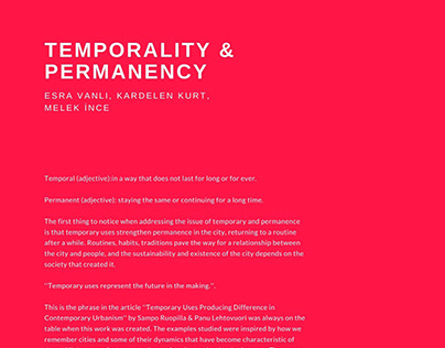 Temporality&Permanency