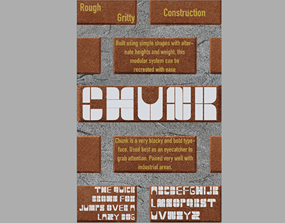 Chunk Typeface Poster