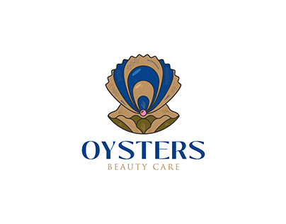 Oysters Beauty Care Modern Skin Care Center Logo Design
