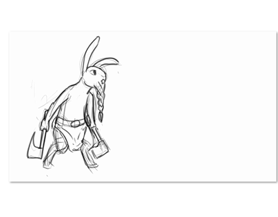 Rabbit Viking animation