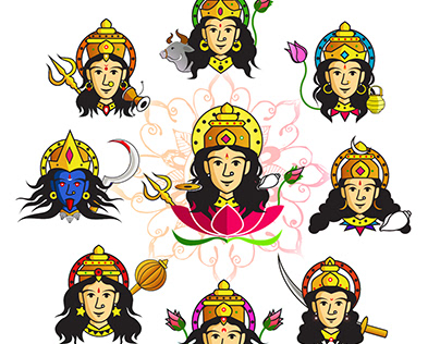 The nine forms of Goddess Durga