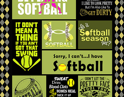 Softball Blanket Design