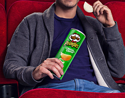 Quiet in the movies Pringles ghost ad