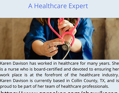 Karen Davison- A Healthcare Expert