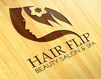 Hair Flip salon and spa Logo
