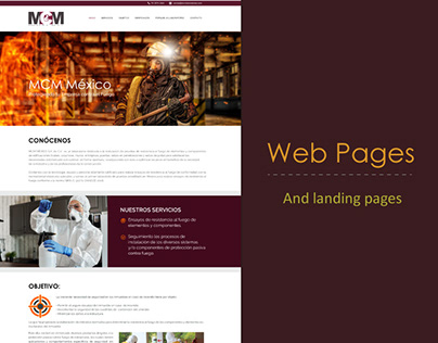 Web Pages & landing pages