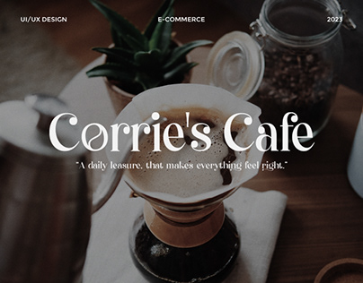 Corrie's Cafe Website Design UX/UI